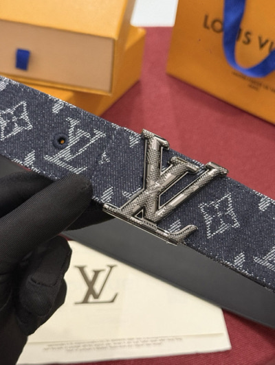 Louis Vuitton Initiales Monogram Denim belt-857